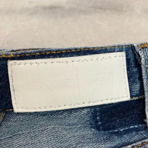 RE/DONE Levi’s Cut Off Pockets distressed Jean Shorts_27 - Picture 7 of 7